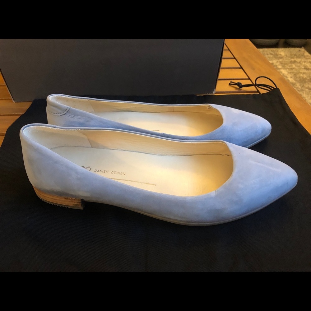 Ecco Leather Ballerina 5-5.5